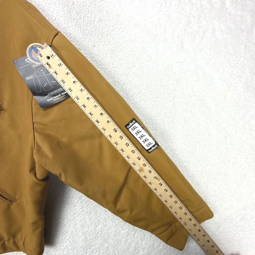 Carhartt Detroit Jacket Blanket Lined Mens 3XL J001 BRN Brown NWT NOS - Picture 8 of 15